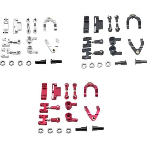 1 Set RC Car Steering Knuckles Set for WPL D12 1/10 RC Truck Car Model