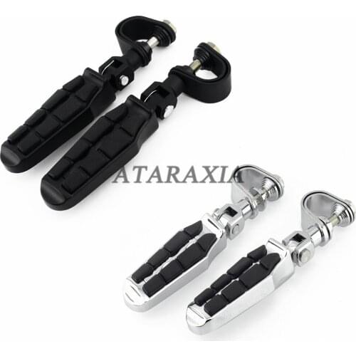 1 Pair Fit For Honda GoldWing GL1800 VT750 Shadow Motorcycle Footrests Clamp Highway Pegs Foot Pegs Engine Guard Crash Bar