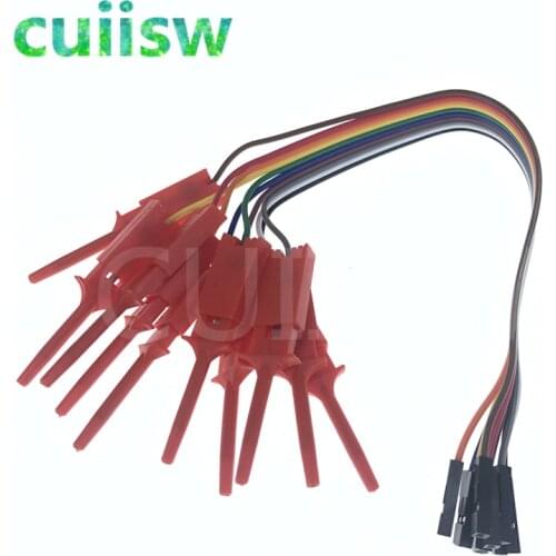 10PCS test hook clip Logic analyzer test folder For USB Saleae 24M 8CH