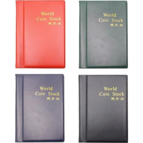 60 Pockets Coins Holders Album Money Organizer Storage Bag Coin Collection Album Book