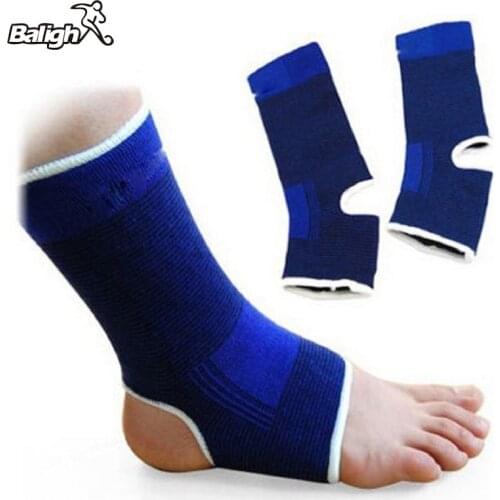 Balight 2 PCS Foot Ankle Elastic Compression Wrap Sleeve Bandage Brace Support Protection