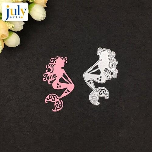 Julyarts Carbon Steel Scrapbook DIY Knife Mold Carbon Steel Knife Mold DIY Embossing Knife Mold Cut Version of Mermaid
