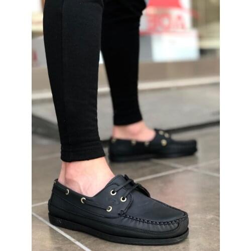 BA0125 Casual Base In Non-Genuine Leather Black Classic Men 'S Shoes