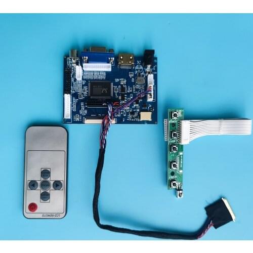 Kit Work for HSD101PFW4 1024x600 40pin Controller Board Screen remote display monitor panel driver 2AV VGA AV LED HDMI LCD