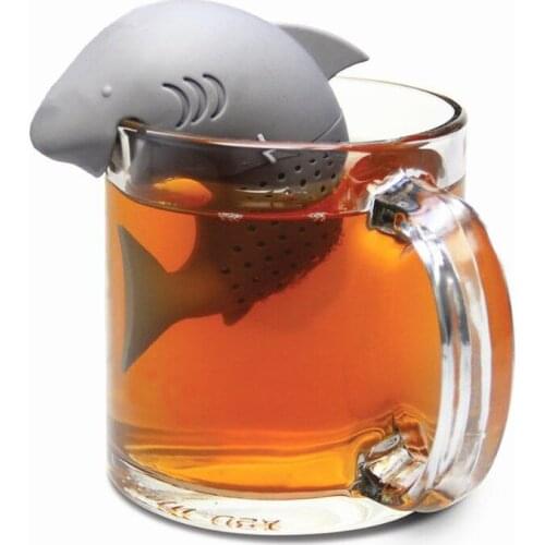 LINSBAYWU Silicone Shark Infuser Loose Tea Leaf Strainer Herbal Spice Filter Diffuser Home