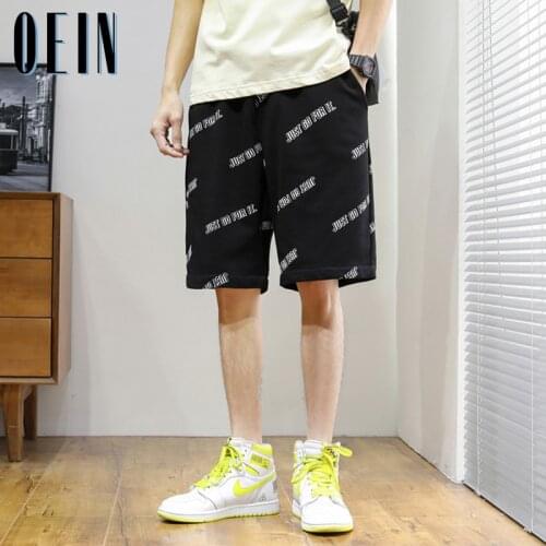 OEIN 2021 Summer Mens Shorts Korean Fashion Streetwear Logo Printing Shorts Men Casual Men Clothing Elastic Waist Sweat Shorts