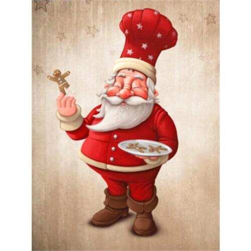 5D DIY Santa Claus Diamond Painting New Full Layout Diamond Mosaic Christmas Diamond Embroidery Cross Stitch Kit Home Decoration