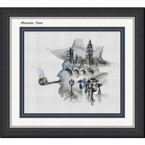 Decoration Home Decor love city top Craft Christmas Cross Stich Set NO Hoop Counted DIY Cross Stitch Kit Painting