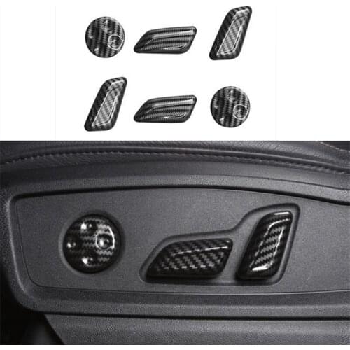 Carbon fiber style Interior Car Seat handle cover Trim For Audi Q5 FY 2018-2020 Car Styling Accessories