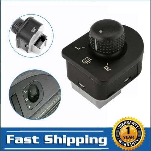 Electric Wing Adjuster Switch Rear View Mirror Control Button for VW Beetle Jetta Bora Golf GTi Passat 1998-2006 1J1959565F