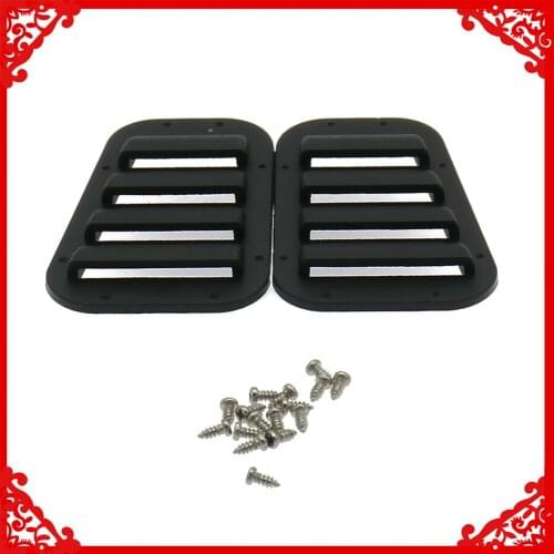 Plastic Front Hood Vent Plate Intake Grille 2PCS For Rc Hobby Model Car 1/10 Traxxas Trx-4 Land Rover Version Crawler
