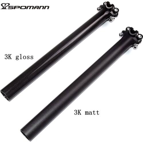 Newest Carbon Fiber Bicycle Seatpost Carbon MTB Seat post 27.2 / 30.8 / 31.6 *350 / 400mm Road Bike Seatposts Bicicleta Parts