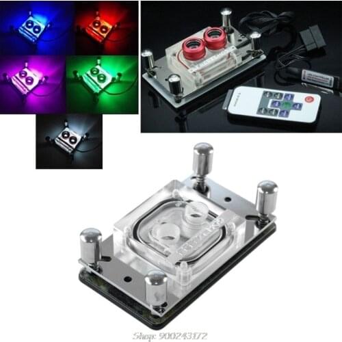 CPU Acrylic Top Water Cooling Block Sprayable Liquid Block With Channel for amd D02 20 Dropship