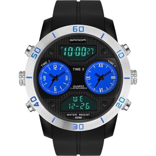 Top Luxury Sports Digital Watches for Men Fashion Waterproof Led Electronic Military Mens Diver Wrist Watch Relogio Masculino