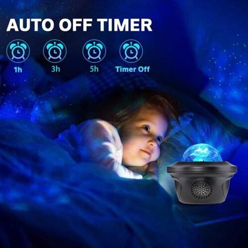 LED Night Light Wifi Galaxy Starry Projector Music Star Sky Party Baby Lamp Gift