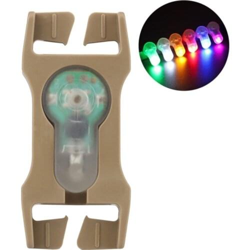 Tactical Signal Light MOLLE Webbing System Waterproof Outdoor Survival Lamp For Hunting Bag Vest Bicycle Helmet Signal Light