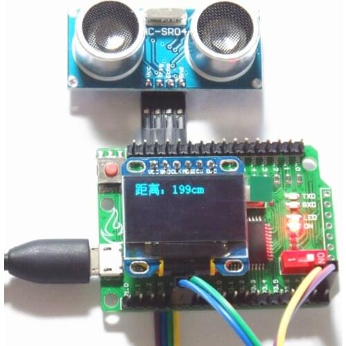 Ultrasonic distance measurement kit Oled display Toy module assembly