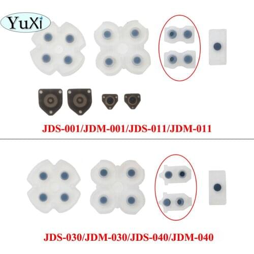 YuXi For Sony for Playstation 4 PS4 Controller JDS 001 011 030 Conductive Silicone Rubber Pads for PS4 L2 R2 Buttons