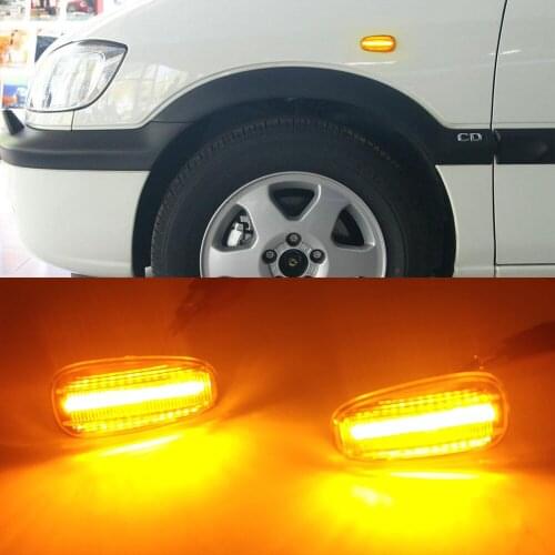 1Set For Opel Zafira A 1999-2005 Astra G 1998-2009 Car LED Dynamic Blinker Turn Signal Light Side Marker Lamp