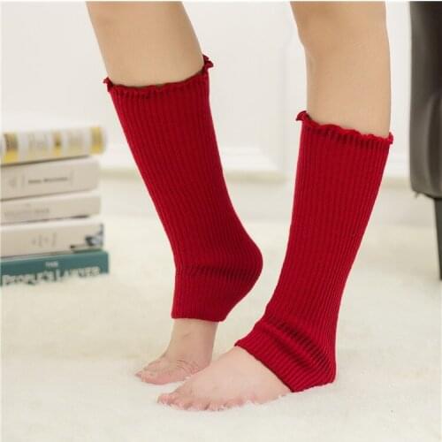 1 pair leg warmers Knit Crochet Neon High Knee Leg Warmers sock cashmere boots Slouch leg wraps winter knit socks wool warm sock