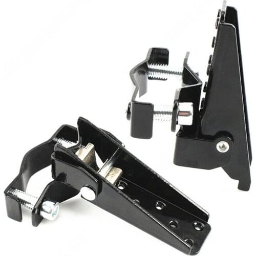 1 Pair Universal Motorcycle Folding Foot Pedals Footrest Accessory for Yamaha 24mm-38mm