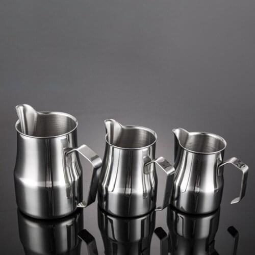1pc Stainless Steel Frothing Coffee Pitcher Pull Flower Cup Cappuccino Milk Pot Espresso Cups Latte Art Milk Frother Jug