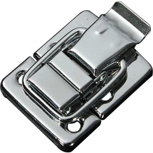 1Pcs Silver Fastener Toggle Latch Catch Chest Case Suitcase Boxes Chests Trunk Lock Practical Locks