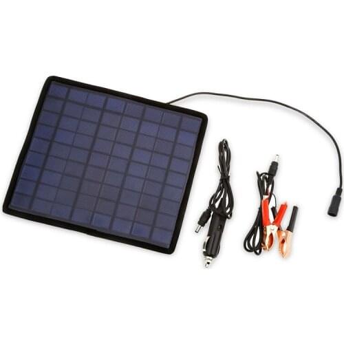 18V 5.5W Solar charger Solar Panel /battery Charger For Car/Moto Power other 12V Rechargeable Battery Free shipping