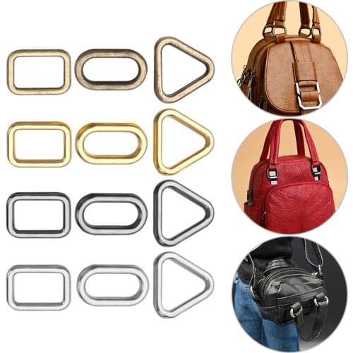 20PCS 4mm Mini Oval/Square/Triangle Doll Bag Buckle DIY Doll Ultra-small Luggage Clothes Shoes Hardware Parts Accessories