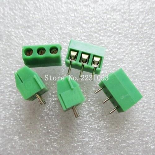 20PCS/LOT Terminals KF396-3P KF3.96-3P 300V 10A Screw 3Pin 3.96mm Straight Pin PCB Screw Terminal Block Connector 24-18A WG
