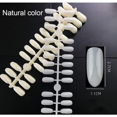240 False Nails Tips Nail Art Display Tips for Display Book Chart Natural Color 240pcs Acrylic Showing Colors