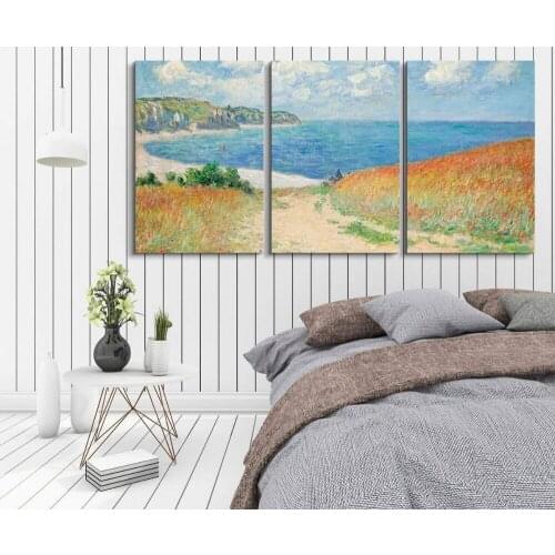 3 Panel World Famous Painting Reproduction on Canvas Wall Art - Dancers by Edgar Degas , Ready to Hang Drop shipping