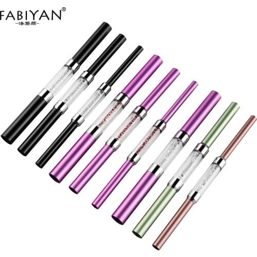 3Pcs/Set Double-ended Different Size C Curve Rhinestone Metal Acrylic Nail Art Tips French Shaping Rod Stick Tube Manicure Tools