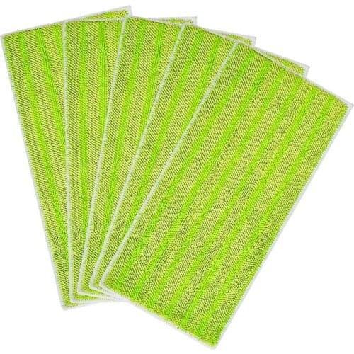 5 Pack Reusable Mop Pads for Swiffer Wet Jet Replacement Microfiber Refills for Wet and Dry Sweeping
