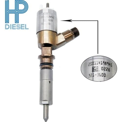 6pcs/lot Diesel fuel injector 3213600 for Caterpillar C6.6 engine, CR injector 321-3600, 2645A753 for CAT excavator