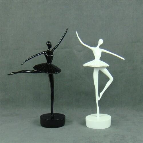 Modern Abstract Ballet Dancer Figurine Resin Ballerina Miniature Decor Home Decor Art Sitting Room Ornament Performance Present