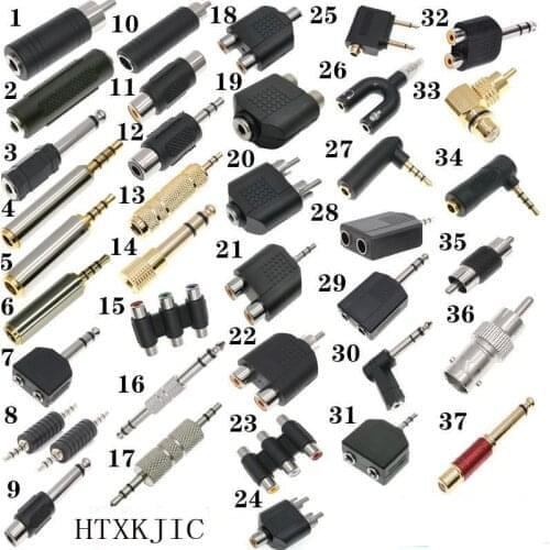 Audio cable adapter RCA one-to-two conversion line Lotus revolving double Lotus female audio power amplifier splitter