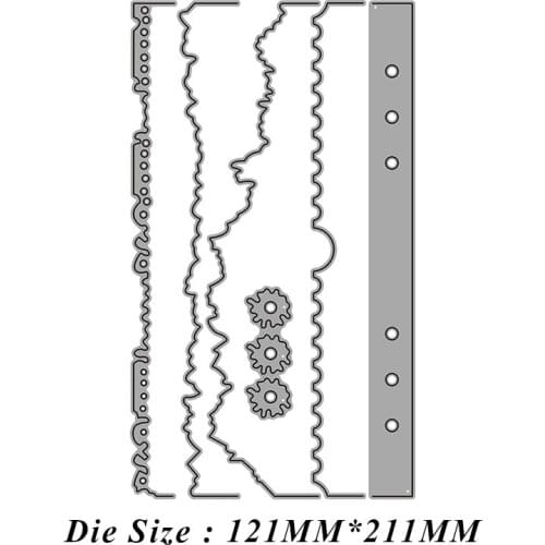 Book Edge Planner Metal Cutting Dies Cut Die Mold Card Scrapbook Paper Craft Knife Mould Blade Punch Stencils 2021 New