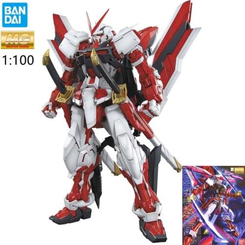 Bandai Gundam Mg 1/100 Gundam Astray Rood Frame Gundam Model Kids Gemonteerd Robot Anime Action Figure Speelgoed boy gift