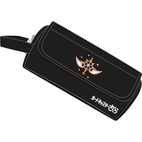 Anime Card Captor SAKURA Printing Women Kawaii Cosmetic Bag Makeup Bag Pencil Case Pen Bags Multi-function Stationery Bags