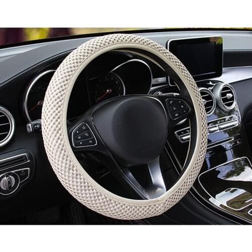 Car Steering Wheel Cover Breathability Skidproof Auto Covers Decor Fabric Durable Car Styling