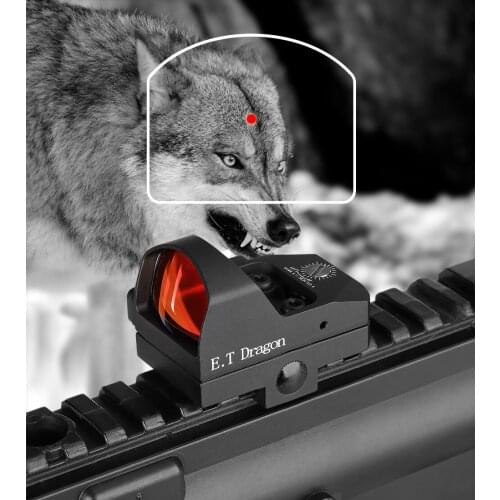 E.T Dragon 1x26 Tactical 1X Magnification Sight Airsoft reflex 2MOA mini Red Dot Scope For Outfoor Hunting HS2-0131