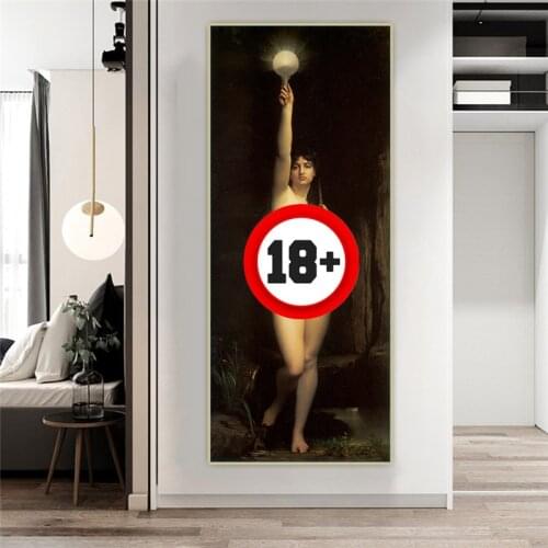 Jules Joseph Lefebvre"The Truth"Canvas Oil Painting Western Art Decor Poster Wall Aesthetic Home Room Interior Decoration