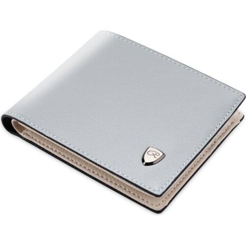 Fashion Mens Wallet Solid Color Leather Business Money Bag Male Short Famous Vintage Wallets Multi-card Holder Soft Coin Purses