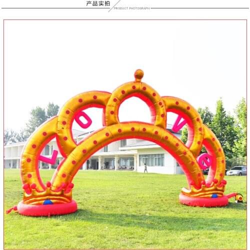 Outdoor Decoration Princess Inflatable Arch/ Inflatable Crown Arch / Inflatable Queen Arch For Party