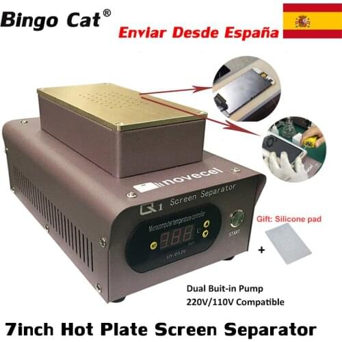 Novecel Q1 Dual Built-in Pump Vacuum Glass LCD Touch Screen Separator Machine Max 7 inches Mobile Phone Disassemble Repair Tool