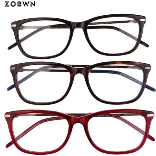 ZOBWN Mix wholesale promotion new design Eyeglasses Frame women Computer Optical Eye Glasses Spectacle Frame Clear Lens oculos