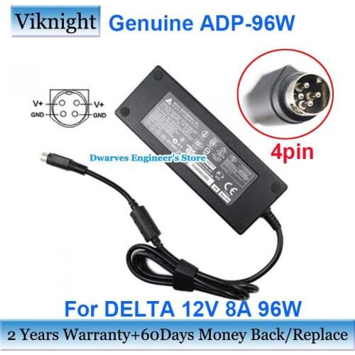 Genuine ADP-96W SSS AC Adapter Charger For Delta 12V 8A 96W ADP-96W Power Supply For DPS Z21400E-A2 POS 4 Pin