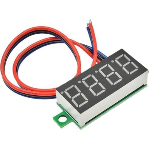 DC 0-100V 0.36" Digital Voltmeter Panel 4 Digit High Accuracy Car Voltage Meter 12V 48V 60V Battery Capacity Tester Detector