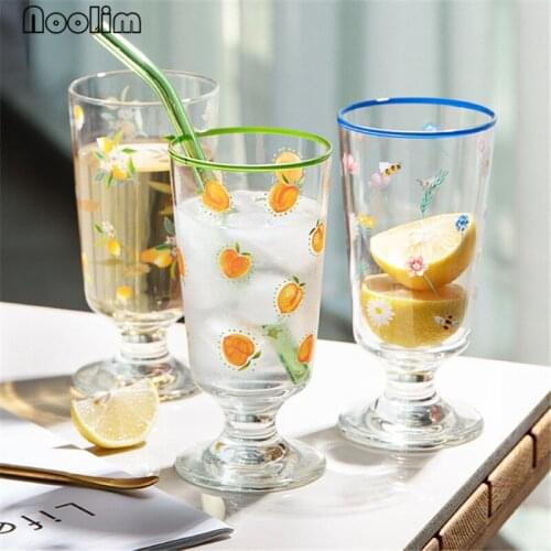 Transparent Ice Cream Coffee Tea Drinking Cup Goblet Phnom Penh Wine Glasses Office Milk Juice Beer Mug Bar Drinkware 280ML